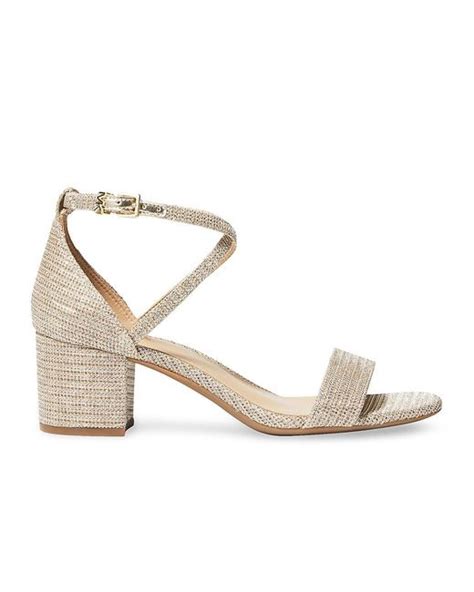 michael kors serena flex sandal gold|Michael Kors flex dress sandals.